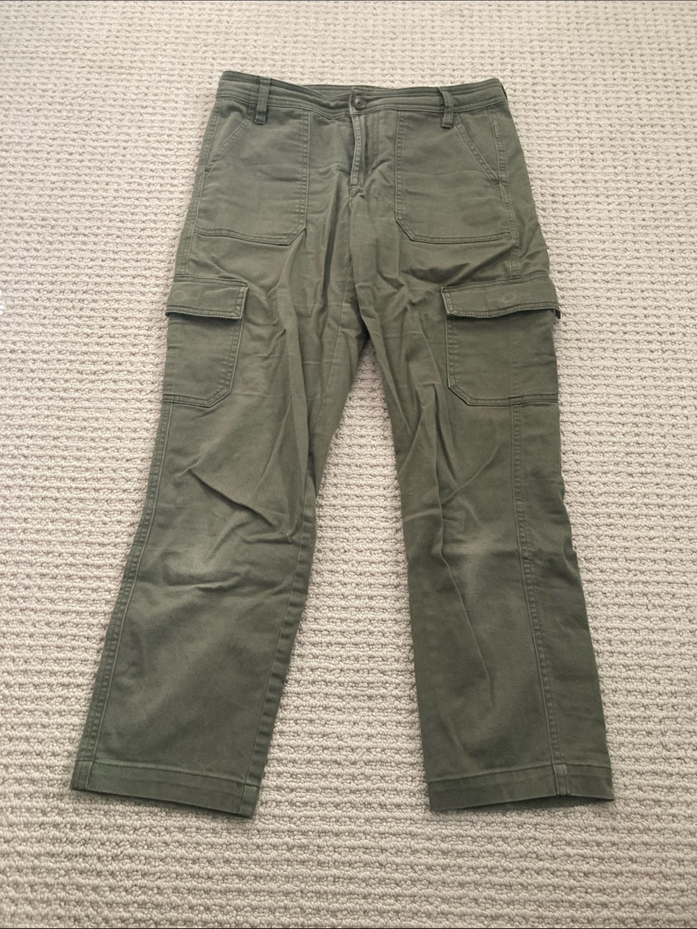 J. Crew Olive Green Cargo Pants with Patch Pockets